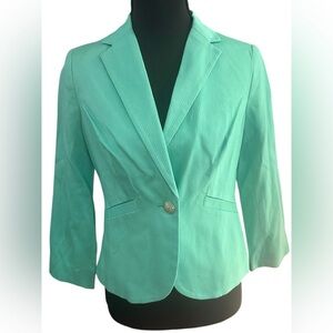 NWT The Limited Light Seafoam Green One Button Women's Blazer Size XS
